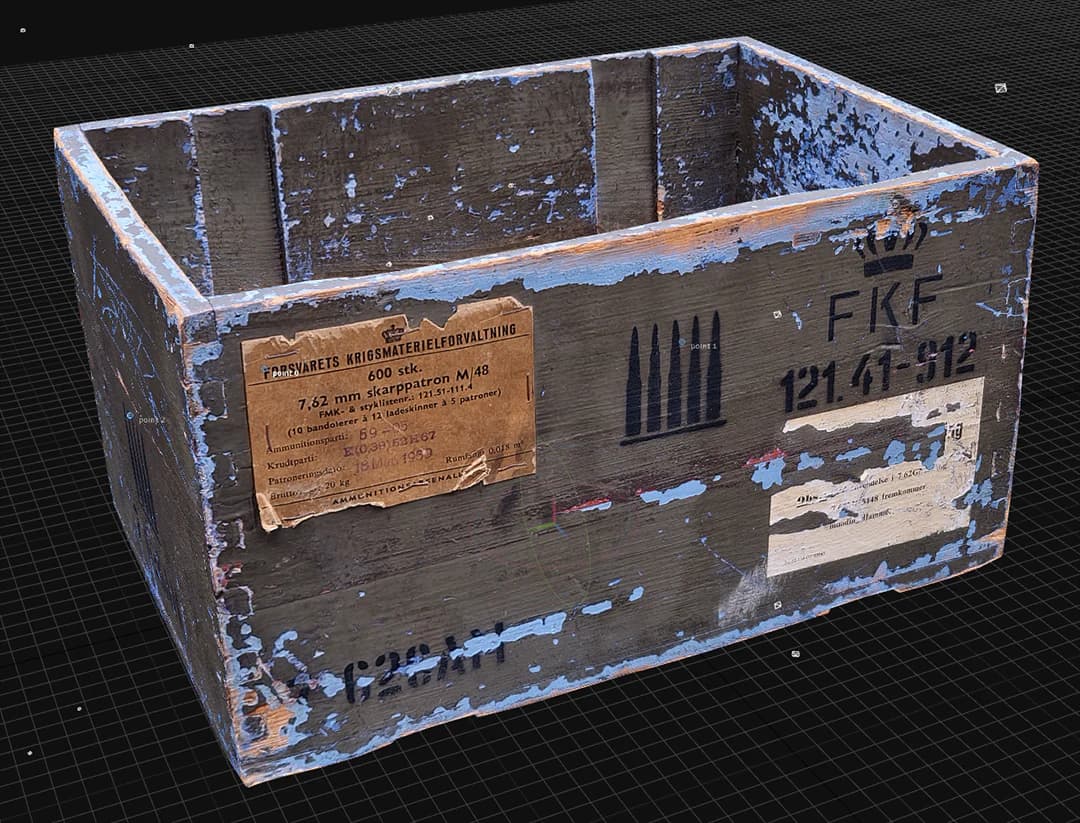 Reprojected model to low poly